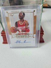 2015 Panini National Treasures Hakeem Olajuwon Scripts Autograph 11/25