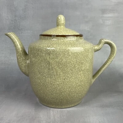 Théière céramique craquelé, Asie Japon Chine ? - Photo 1/4