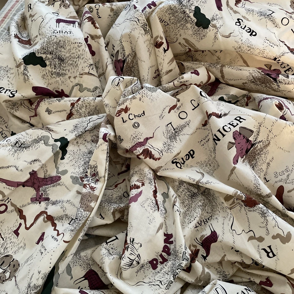 "Tela de algodón temática internacional de 5 yardas X42""" Foto 1 de 4