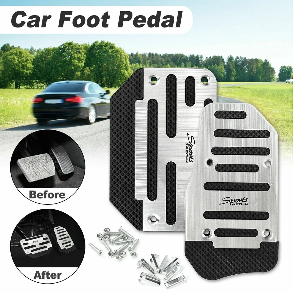 Universal Non Slip Automatic Gas Brake Foot Pedal Pad Cover Car Accessories Kits - Image 1 of 4