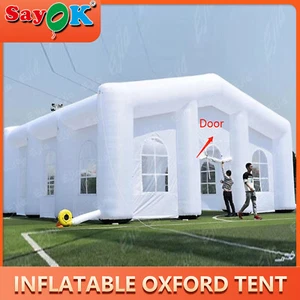NEW Large Portable Inflatable Oxford Tent For Outdoor Party Fun With Blower - Picture 1 of 16