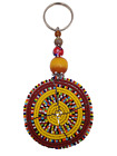 African Hand-Crafted Ethnic Colorful Masai Beaded Keychain Keyring Made in Kenya