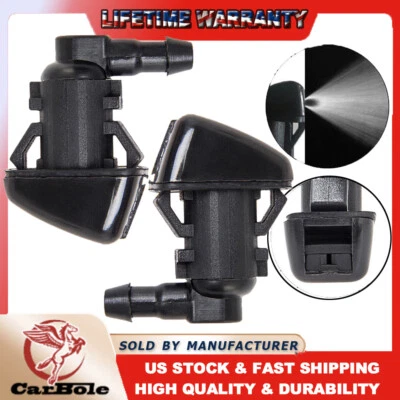 2PCS Windshield Washer Nozzle For Ford F250 F350 F450 F550 Super Duty 2011-2016 - Image 1 of 4
