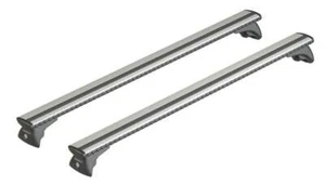 Silver Wing Roof Bars For Audi A4 Avant 2008 to 2015 With Flush Rails - Picture 1 of 13