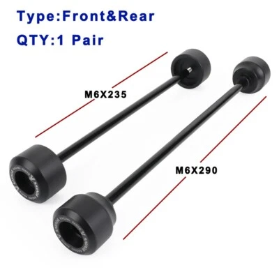 Protectores de eje deslizante de rueda de horquilla trasera delantera CNC para Ducati Monster 696 659 795 Foto 1 de 4