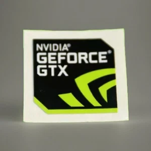 NVIDIA GeForce GTX Logo Vinyl Aufkleber Sticker Emblem für Laptop PC - Afbeelding 1 van 12