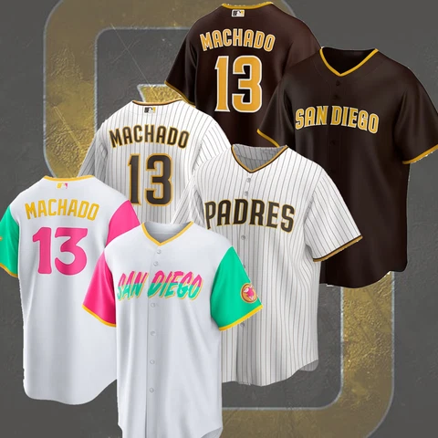 SALE!!! Manny Machado #13 San Diego Padres  Name & Number Baseball T-Shirt Cover