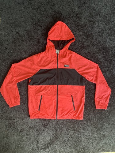 UNDERCOVER Giacca a vento VICTORIA'S SECRET ROSA full zip con cappuccio taglia XS neon x small