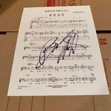 Bruce Springsteen Autographed Born in the USA Music Lyric Sheet 