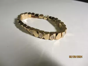 Fosil "Glitzy" Gold Tone Expandable Bracelet - Picture 1 of 3