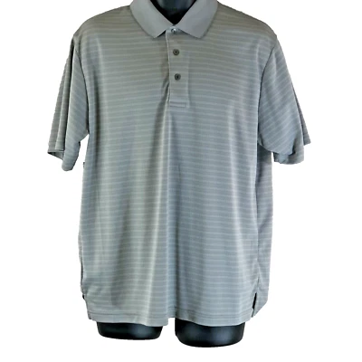 Camisa polo de golf Ben Hogan Performance para hombre grande gris Power Air manga corta Foto 1 de 4