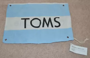 TOMS Blue and White Drawstring Bag - Picture 1 of 5