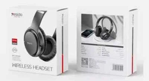 Wireless Bluetooth Headset Headphone BT5.3 / 25H Playback Yesido EP04 - Black - Picture 1 of 3
