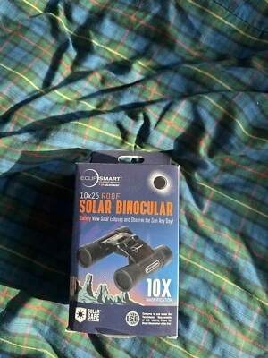 Celestron Eclipsmart 10x25 Solar Binoculars Open Box NEW - Image 1 of 4
