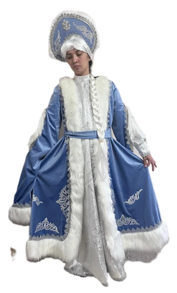 Traje de disfraz de la doncella de nieve Снегоручка супер качество Новый год talla M/L Foto 1 de 4