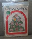 Leisure Arts Vintage Plastic Canvas Kit Country Ornaments (10) Santa Tree Angel