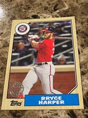 BRYCE HARPER 2017 Topps Update 1987 30th Anniversary #US87-1 Nationals - Image 1 of 2