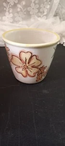 Louisville Stoneware Made In Kentucky Floral Flower Pot - Picture 1 of 13