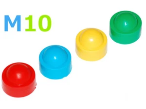 10x Kunststoffabdeckkappen für Schrauben M10 Kappen Ø 17 mm Spielgeräte  - Picture 1 of 5