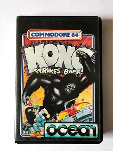 Commodore 64 Kong Strikes Back (Donkey Kong 2) game by Ocean - Tested Working - Picture 1 of 9