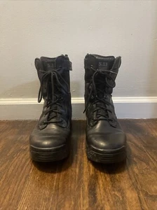 511 Tactical Boots ATAC 8” Black Side Zip Men’s Size 9.5 R - Picture 1 of 7