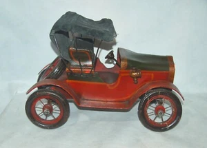 Ford Model T Torpedo Roadster Handmade Large Scale Antique Wood & Metal Toy Car  - Picture 1 of 11