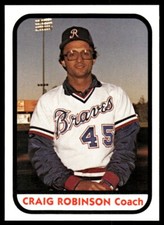 1981 TCMA Richmond Braves Craig Robinson Richmond Braves #23