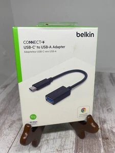 Belkin USB-C to USB-A Adapter F2CU036btBLK - Black USB 3 - 10 Gbps - Photo 1 sur 2