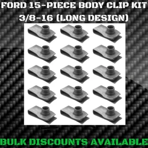 1972-1976 Gran Torino Interior Exterior Front End U NUTS BODY BOLT CLIPS 3/8-16 - Bild 1 von 2