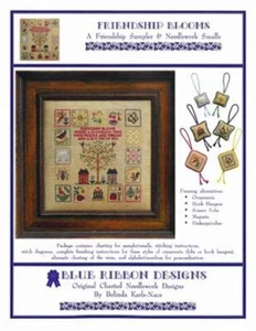 Friendship Blooms by Blue Ribbon cross stitch pattern - Picture 1 of 1