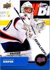 2021-22 UD CHL Blue Epack Parallel Matthew Kieper Regina Pats #137