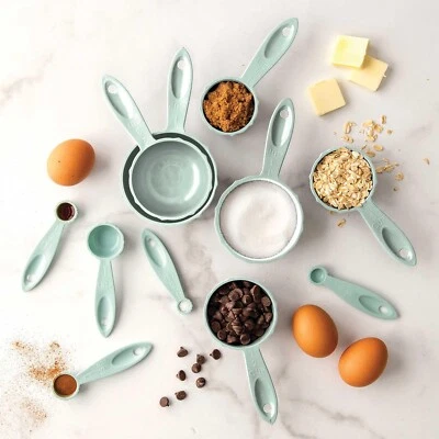 Nordic Ware Sea Glass Blue Measuring Cups and Measuring Spoons Set - Image 1 of 4