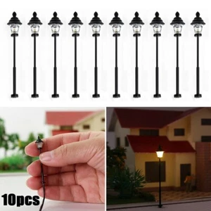 10Pcs LED Lanterns Lamps 45mm Model Railway Bonsai Decor - Picture 1 of 14