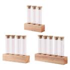 Coffee Bean Test Tube with Display Rack Coffee Bean Dispenser for Bar Pantry