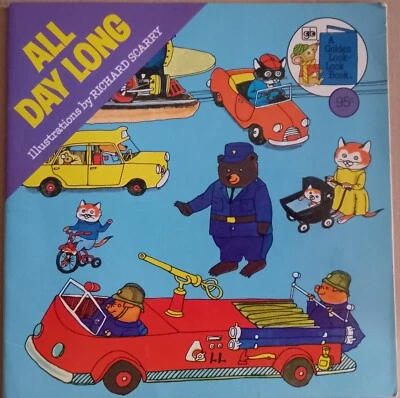 ALL DAY LONG (A GOLDEN LOOK-LOOK BOOK) Richard Scarry PBK 1976 - Image 1 of 4