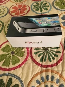 iPhone 4 Box (leer - ohne Handy, ohne Zubehör) schwarz 16GB nur Verpackung - Bild 1 von 12