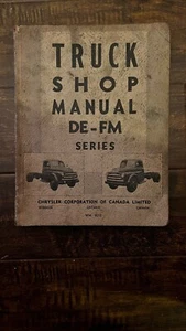 1948 Dodge & Fargo DE-FM Series Truck Shop Manual WM-4210 - Imagen 1 de 5