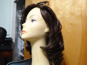 Malky Human Remy Kosher Wig Sheitel Medium Brown with Highlights 8-4 - Picture 1 of 12