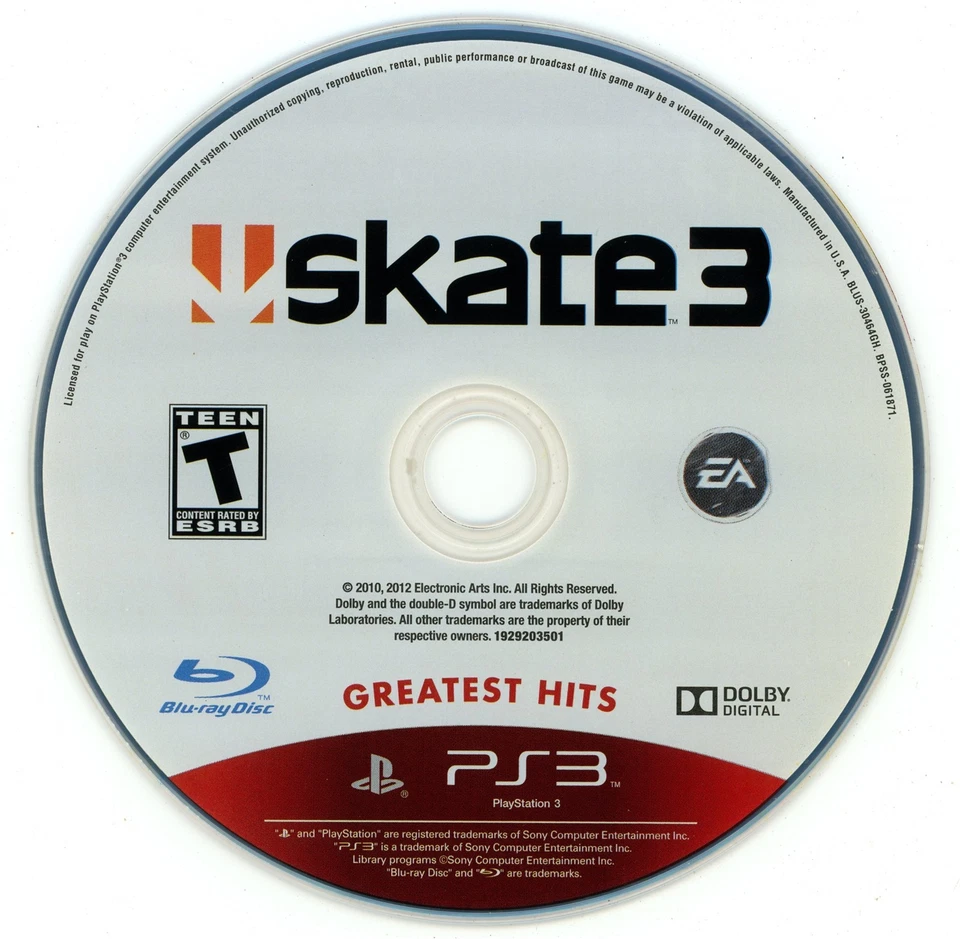 Skate 3 (PS3 PlayStation 3, 2010) TESTED - Image 1 of 1