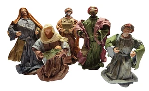 Belén vintage de papel maché Navidad Cristianismo Cristo - Imagen 1 de 9