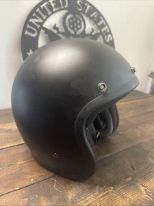 Biltwell Bonanza Helmet Matte Black Motorcycle  Sz XL .. Nice Condition - Picture 1 of 20