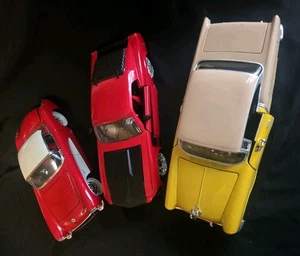 3 Die Cast Cars JADA BTM 1957 CORVETTE 1970 Ford Mustang Boss 1957 Bel Air 1:24 - Picture 1 of 24