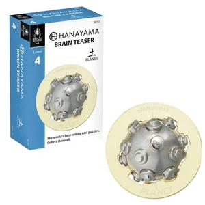 Bepuzzled |planet Hanayama Cast Metal Brain Teaser Puzzle Level 4 Mensa-rated Pu - Picture 1 of 8