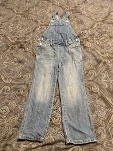 Old Navy Girls S 6-7 Cotton Denim Jean Overalls - Picture 1 of 5