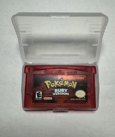 GBA Pokemon Ruby Game Boy Advance, 2003 Cartridge Game Tested USA