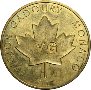 Monaco 1992 25th Anniversary of Victor Gadoury Numismatics Medal  (05245) - Picture 1 of 2