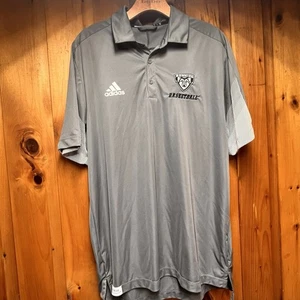 Adidas St. Bonaventure University Bonnies Basketball Polo/golf Shirt Gray Large - Picture 1 of 8