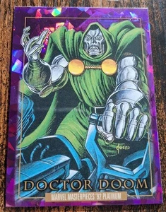 Doctor Doom 2024 Marvel Masterpieces '92 Platinum #26 Purple Crystals - Picture 1 of 6