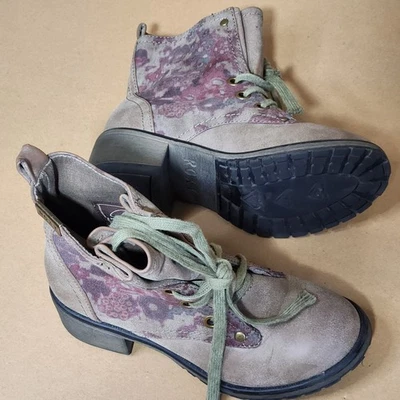 Roxy Distressed Brown Moto Boots Size Youth 4.5 - Image 1 of 4