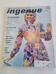 Vintage HTF Rare INGENUE Magazine for Today's Teen-agers April 1969 Fashion Boys - Picture 1 of 21